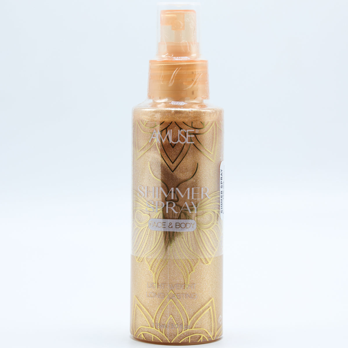 Spray con brillo para rostro y cuerpo
