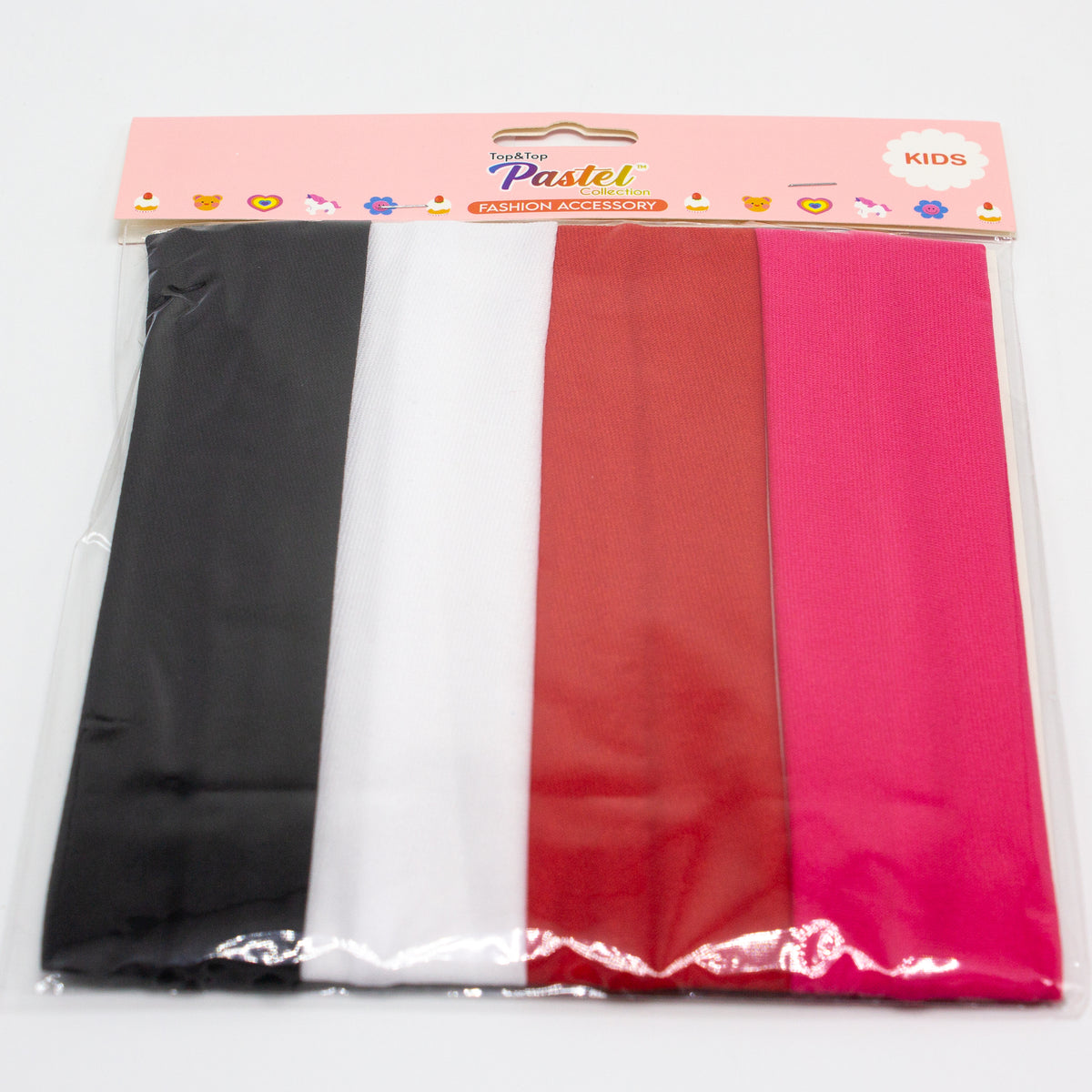 Set de 4 Vinchas para Niñas de tela