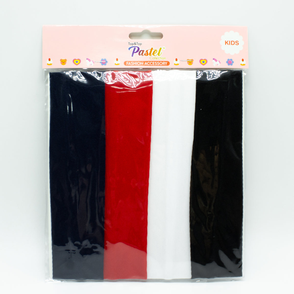 Set de 4 Vinchas para Niñas de tela